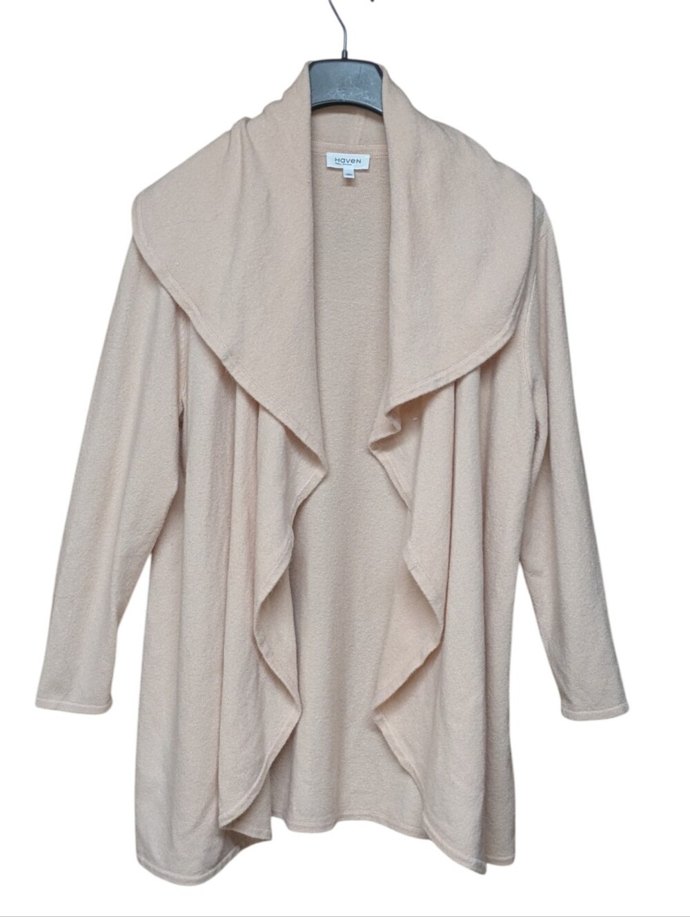Haven Well Within Pink Shawl Collar Wool Blend Lounge Cardigan Size Large